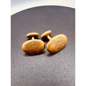 Antique 10K Yellow Gold Cufflinks - 1900s